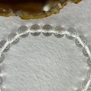 Natural Clear Quartz Bracelet 天然白水晶手链 18.64g 16.5cm 8.4mm 24 Beads - Huangs Jadeite and Jewelry Pte Ltd