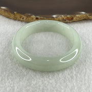 Type A Natural Jelly Light Green Jadeite Oval Bangle 47.17g Inner Diameter 54.6mm 12.3 by 8.2mm (Internal Line) - Huangs Jadeite and Jewelry Pte Ltd