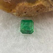 Natural Colombia Green Emerald (Beryl) Cut-Cornered Rectangular step cut 0.56ct 5.8 by 4.5 by 2.9mm - Huangs Jadeite and Jewelry Pte Ltd