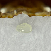 Type A Icy Faint Green Jadeite Rabbit Charm 0.55g 12.1 by 3.4 by 7.8mm - Huangs Jadeite and Jewelry Pte Ltd