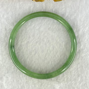 Type A Green Jadeite Bangle Internal Diameter 44.5mm 11.52g 6.3 by 4.7mm (Internal Line) - Huangs Jadeite and Jewelry Pte Ltd