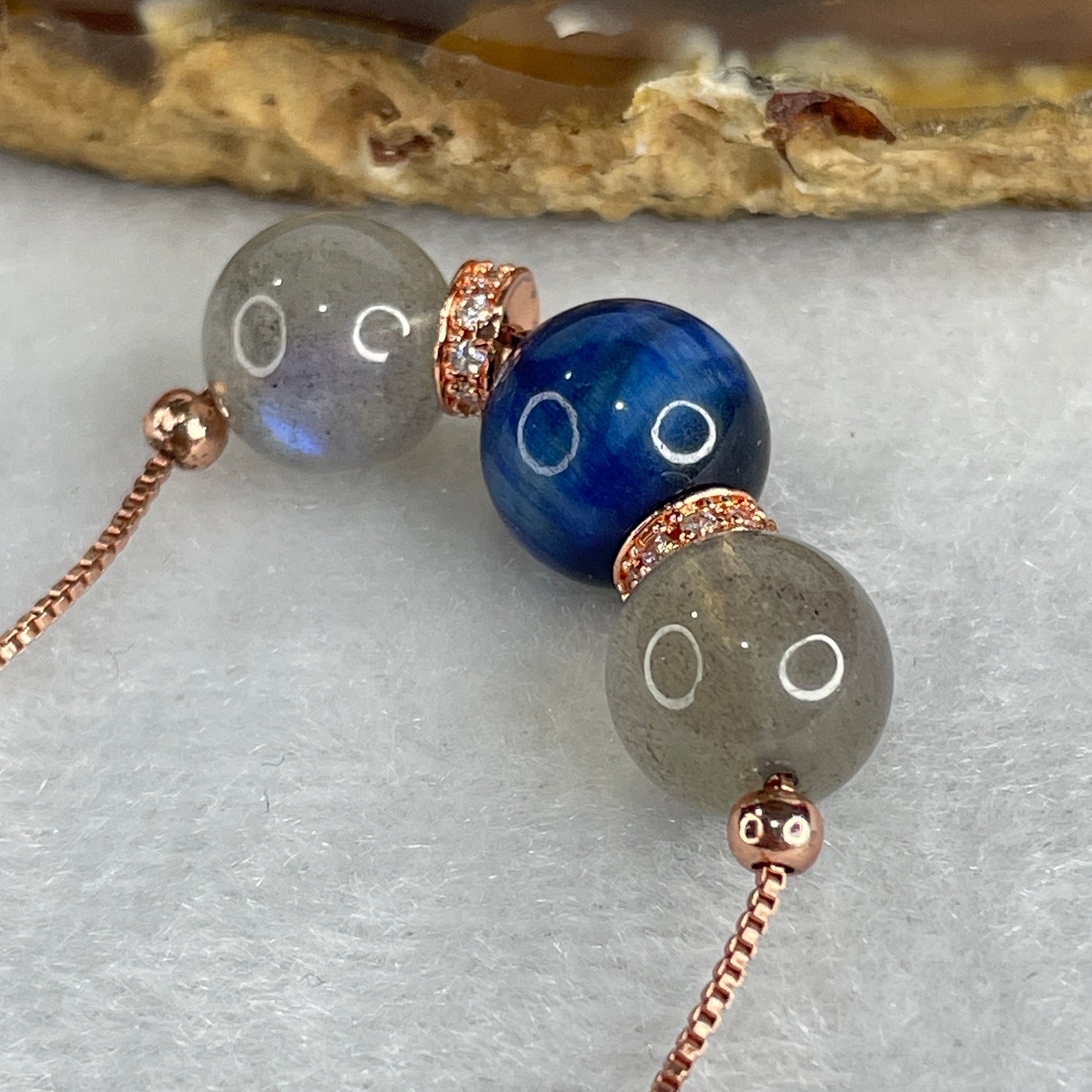 Natural-Labradorite-with-Blue-Tiger-Eyes-Quartz-Beads-Necklace-6.92g-42cm-10.4mm-1-Bead-9.7mm-2-Beads-Huangs-Jadeite-and-Jewelry-Pte-Ltd