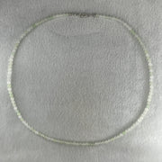 Natural Type A Icy Faint Green to White Jadeite Beads Necklace 26.313g 60cm 5.0mm 126 Beads - Huangs Jadeite and Jewelry Pte Ltd