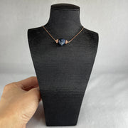 Good Grade Natural Blue Pietersite  Heart Shape Necklace 4.16g 42cm 11.2 by 12.0 by 7.8mm - Huangs Jadeite and Jewelry Pte Ltd