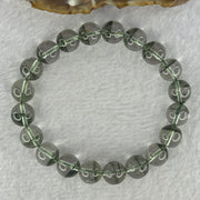 Very Good Grade Natural Green Phantom Quartz Beads Bracelet 28.83.g 17.5cm 10.3mm 20 Beads - Huangs Jadeite and Jewelry Pte Ltd