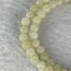 Type A Semi Icy Yellow Jadeite Necklace 5.1mm 110 Beads 24.16mm - Huangs Jadeite and Jewelry Pte Ltd