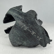 Black Stone Eagle with Pond with Wooden Stand Display 1,914.9g 240.0 by 191.0 by 230.0mm - Huangs Jadeite and Jewelry Pte Ltd