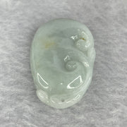Type A Sky Blue with Yellow Jadeite Ruyi 如意 46.15g 37.7mm by 23.7mm - Huangs Jadeite and Jewelry Pte Ltd