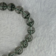 Very Good Grade Natural Green Phantom Quartz Beads Bracelet 23.14g 17cm 9.3mm 22 Beads - Huangs Jadeite and Jewelry Pte Ltd