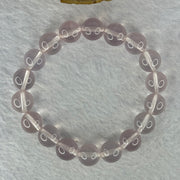 Natural Rose Quartz Beads Bracelet 天然玫瑰石英珠手链 33.93g 17cm 11.2mm 18 Beads - Huangs Jadeite and Jewelry Pte Ltd