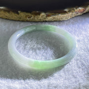 Type A Lavender and Green Jadeite Baby Bangle Internal Diameter 44.4mm 12.38g 5.1 by 5.7mm - Huangs Jadeite and Jewelry Pte Ltd