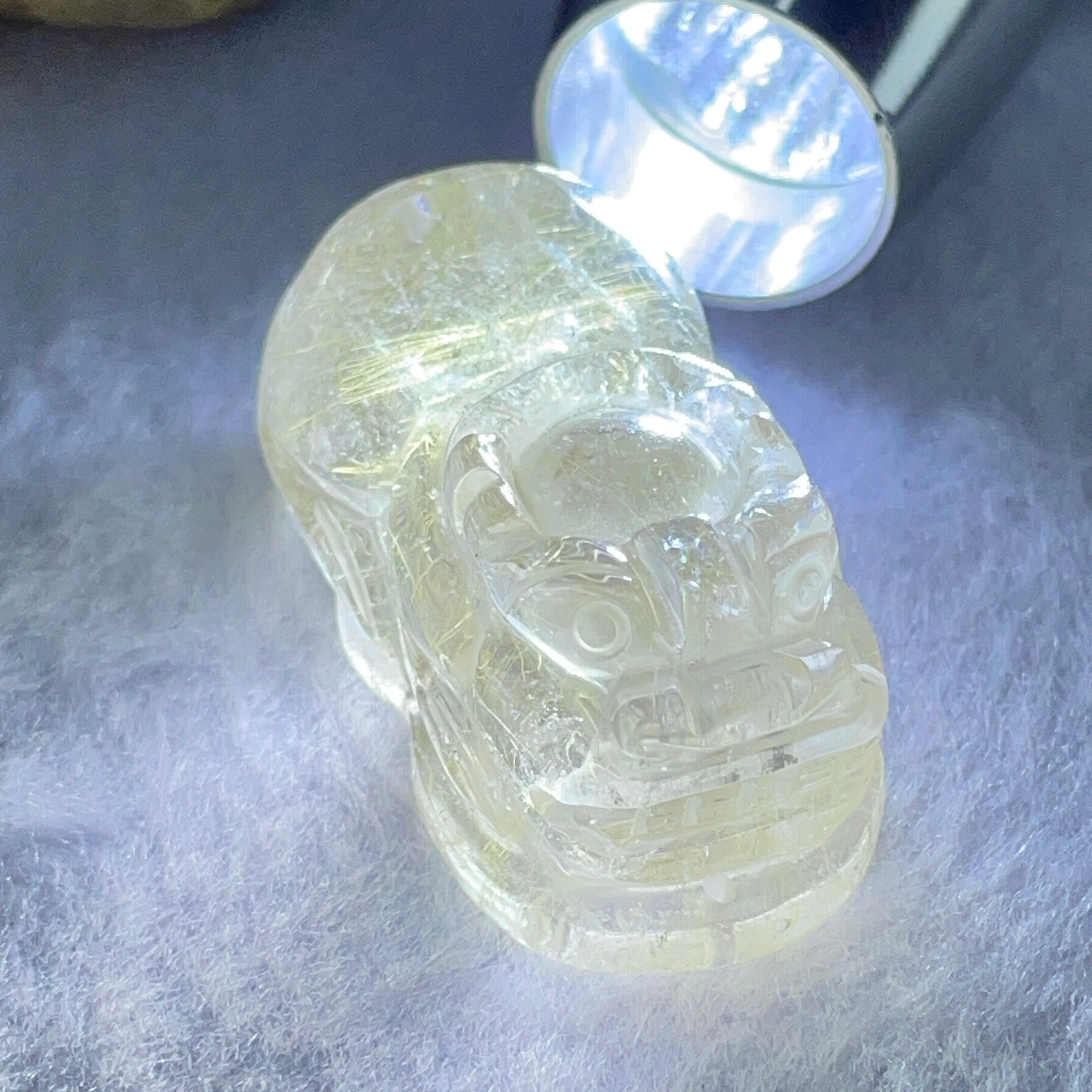 Natural Golden Rutilated Quartz Pixiu Charm 31.44g 43.5 by 22.1 by 19.0mm - Huangs Jadeite and Jewelry Pte Ltd