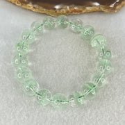 Special Grade Natural Green Phantom Quartz Bracelet 37.51g 17.5cm 11.8mm 18 Beads - Huangs Jadeite and Jewelry Pte Ltd