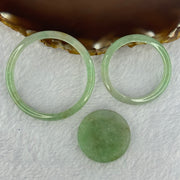 Type A Green Jadeite Bangle and Display 35.86g Inner Diameter 44.5mm 6.1 by 4.6mm, 33.3mm 5.6 by 4.9mm, 31.4 by 6.3mm (Close to Perfect) - Huangs Jadeite and Jewelry Pte Ltd