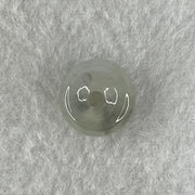 Type A Semi Icy Light Lavender With Wuji Grey Jadeite Ping An Kou Charm/Pendant 2.06g 12.7 by 6.1mm - Huangs Jadeite and Jewelry Pte Ltd