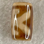 Natural Powerful Tibetan Old Oily Agate Patina Guiren Tairen Human Dzi Bead Totem Amulet Heavenly Master (Tian Zhu) 贵人天诛 4.70g 19.8 by 11.7mm - Huangs Jadeite and Jewelry Pte Ltd