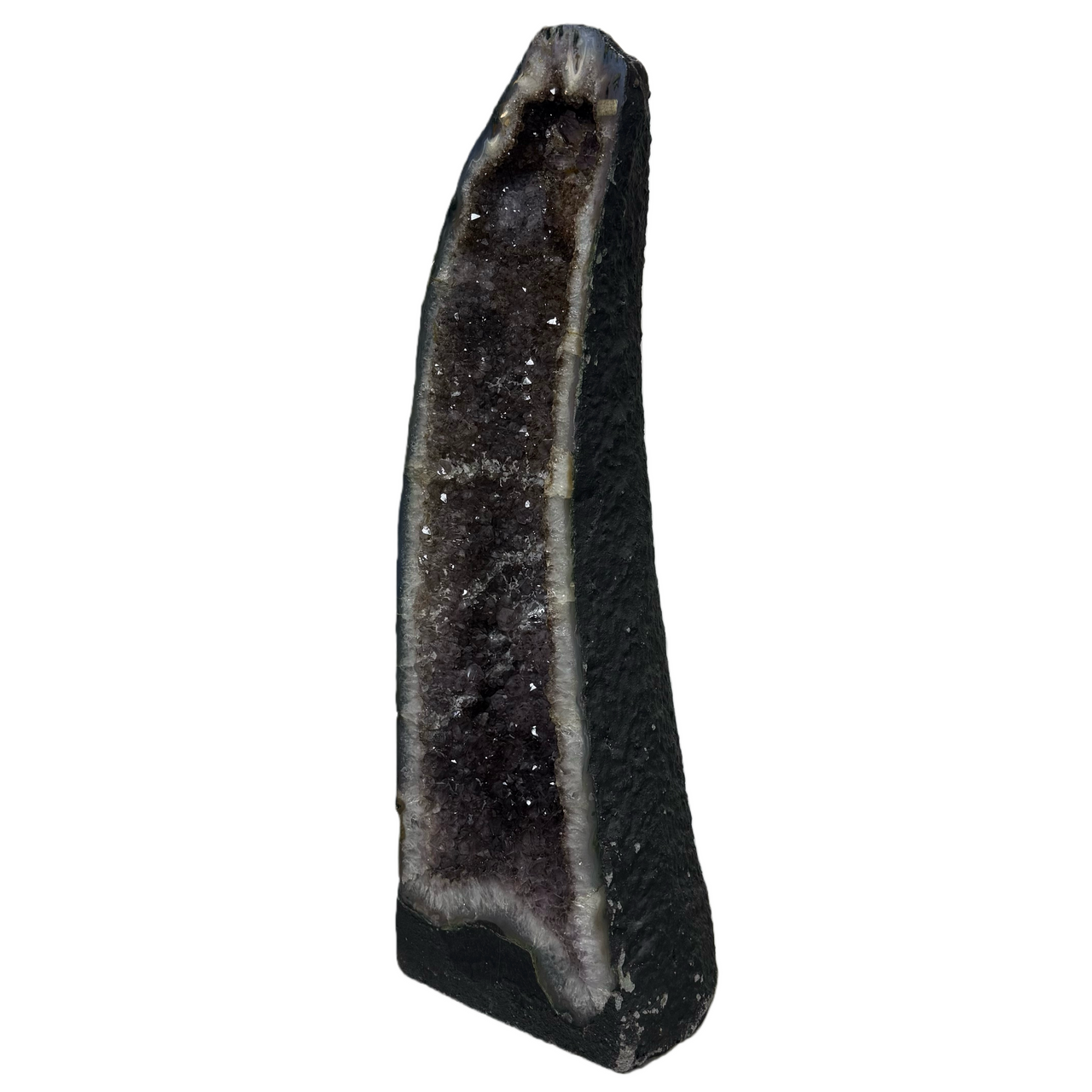 Natural Amethyst with Cacoxenite Tall Shape Cave Display 21,708.2g 220.0 by 190.0 by 643.0mm - Huangs Jadeite and Jewelry Pte Ltd