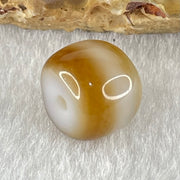 Natural Powerful Tibetan Old Oily Agate 1 Line Dzi Bead Heavenly Master (Tian Zhu) 2.08g 9.8 by 11.3mm - Huangs Jadeite and Jewelry Pte Ltd