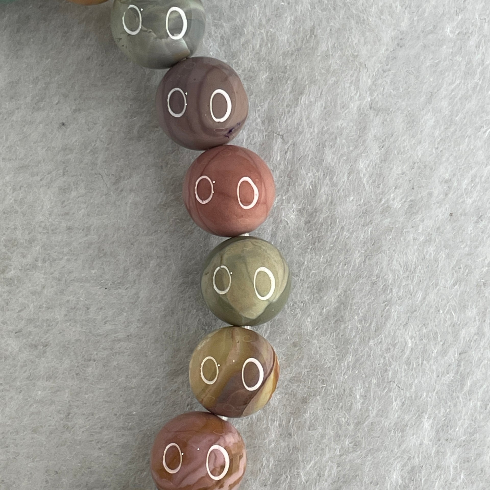 Natural Alashan Agate Pastels Pink Beads with Rabbit Charm Bracelet 21.69g 15.5cm 8.8mm 20Beads - Huangs Jadeite and Jewelry Pte Ltd