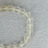White Luili Bracelet 21.01g 15.5cm 9.3mm 21 Beads - Huangs Jadeite and Jewelry Pte Ltd