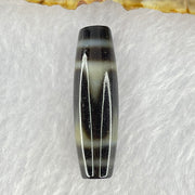 Natural Powerful Tibetan Old Oily Agate Tiger Tooth Daluo Dzi Bead Heavenly Master (Tian Zhu) 8.00g 38.5 by 11.8mm - Huangs Jadeite and Jewelry Pte Ltd