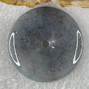 Type A Semi Icy Wuji Grey with Lavender Jadeite Ping An Kou Pendant 16.20g 35.4 by 6.2mm - Huangs Jadeite and Jewelry Pte Ltd