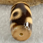 Natural Powerful Tibetan Old Oily Agate Patina Guiren Tairen Human Dzi Bead Totem Amulet Heavenly Master (Tian Zhu) 贵人天诛 4.92g 20.3 by 11.8mm - Huangs Jadeite and Jewelry Pte Ltd