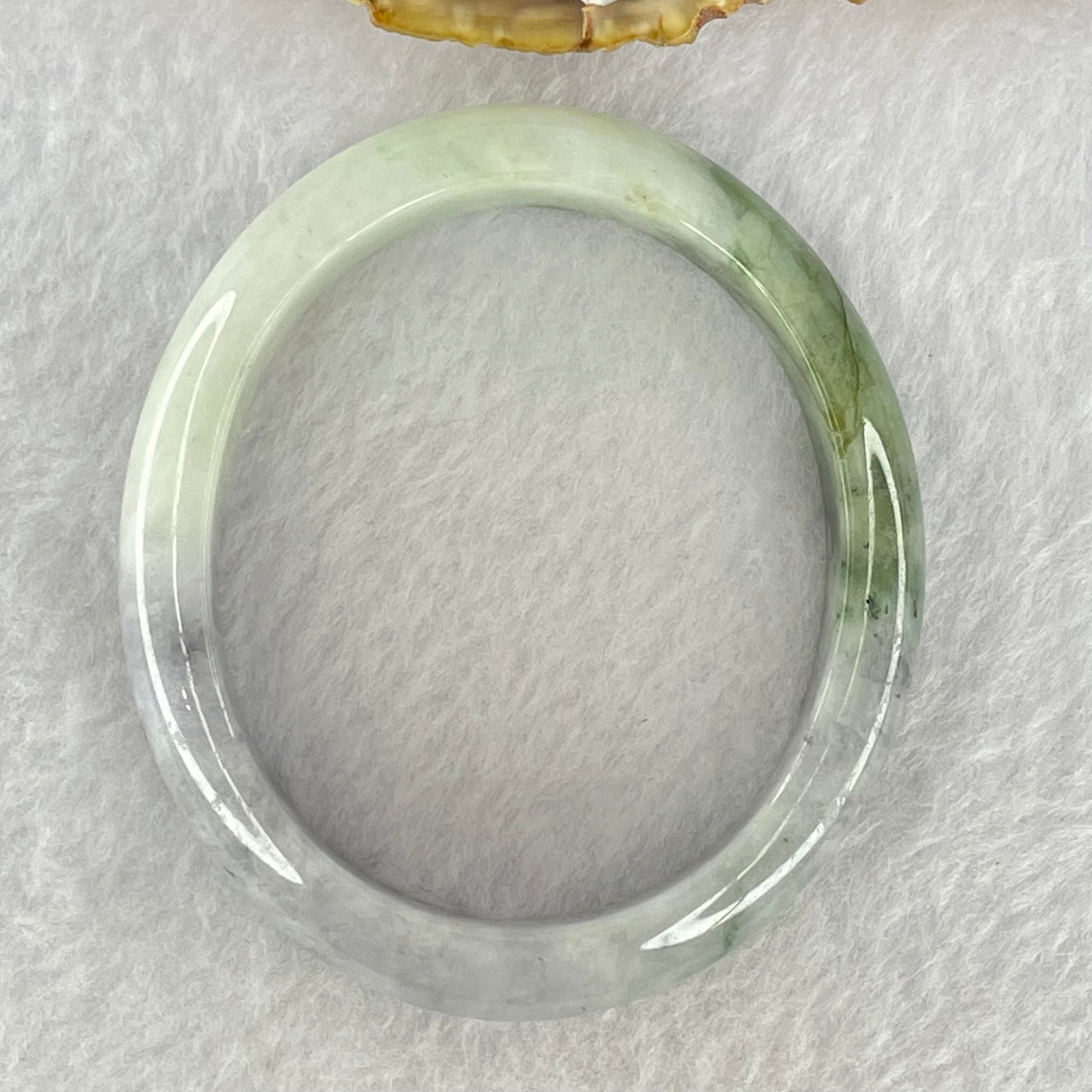 Type A Lavender with Green and Wuji Grey Piao Hua Jadeite Bangle Internal Diameter 55.5mm 41.59g 12.0 by 7.3mm (External Line) - Huangs Jadeite and Jewelry Pte Ltd