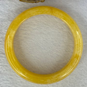 Yellow Quartzite Jade Bangle 天山玉手镯 Internal Diameter 62.6mm 74.70g 18.1 by 8.8mm - Huangs Jadeite and Jewelry Pte Ltd