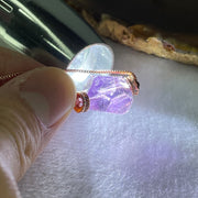 Natural Amethyst Necklace 5.60g 42cm 15.0 by 3.8 by 10.5mm - Huangs Jadeite and Jewelry Pte Ltd