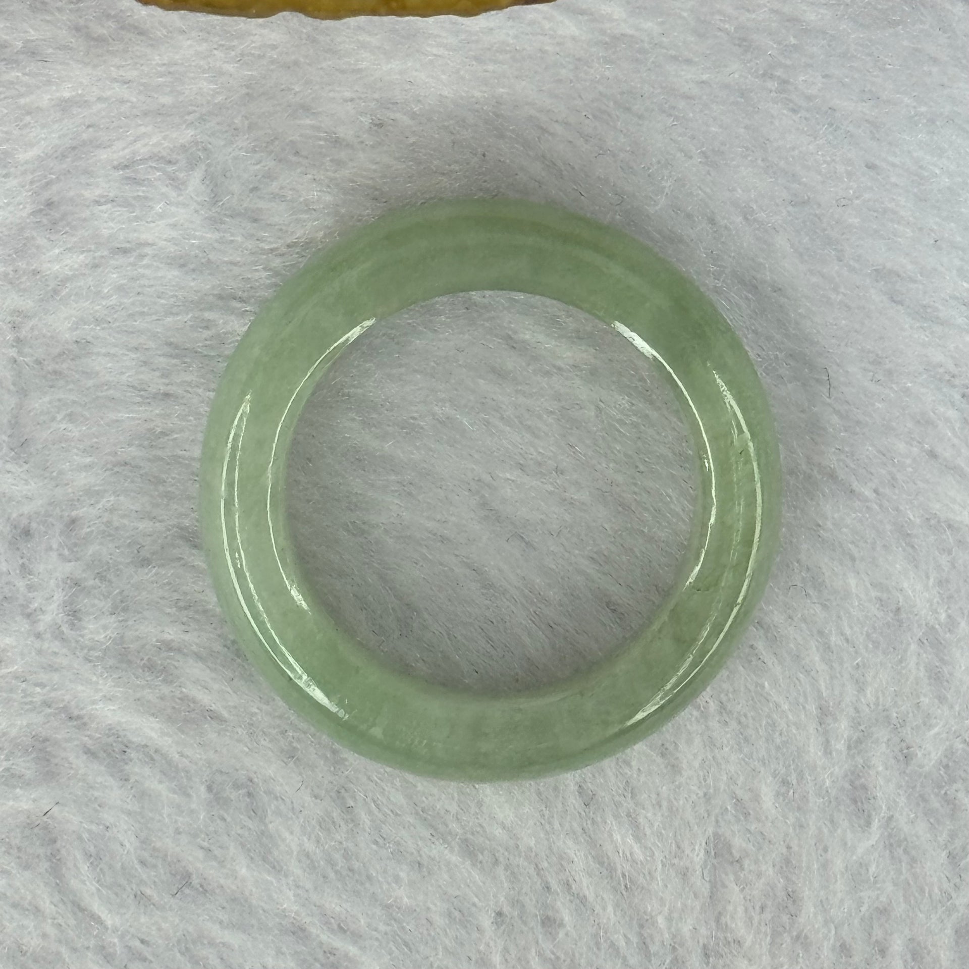 Type A Green Jadeite Ring 4.18g 6.3 by 3.9mm US7.25 HK16 - Huangs Jadeite and Jewelry Pte Ltd