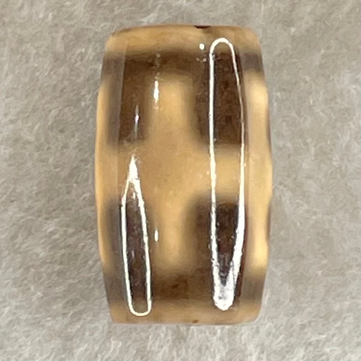 Natural Powerful Tibetan Old Oily Agate Patina Guiren Tairen Human Dzi Bead Totem Amulet Heavenly Master (Tian Zhu) 贵人天诛 4.84g 19.6 by 11.7mm - Huangs Jadeite and Jewelry Pte Ltd
