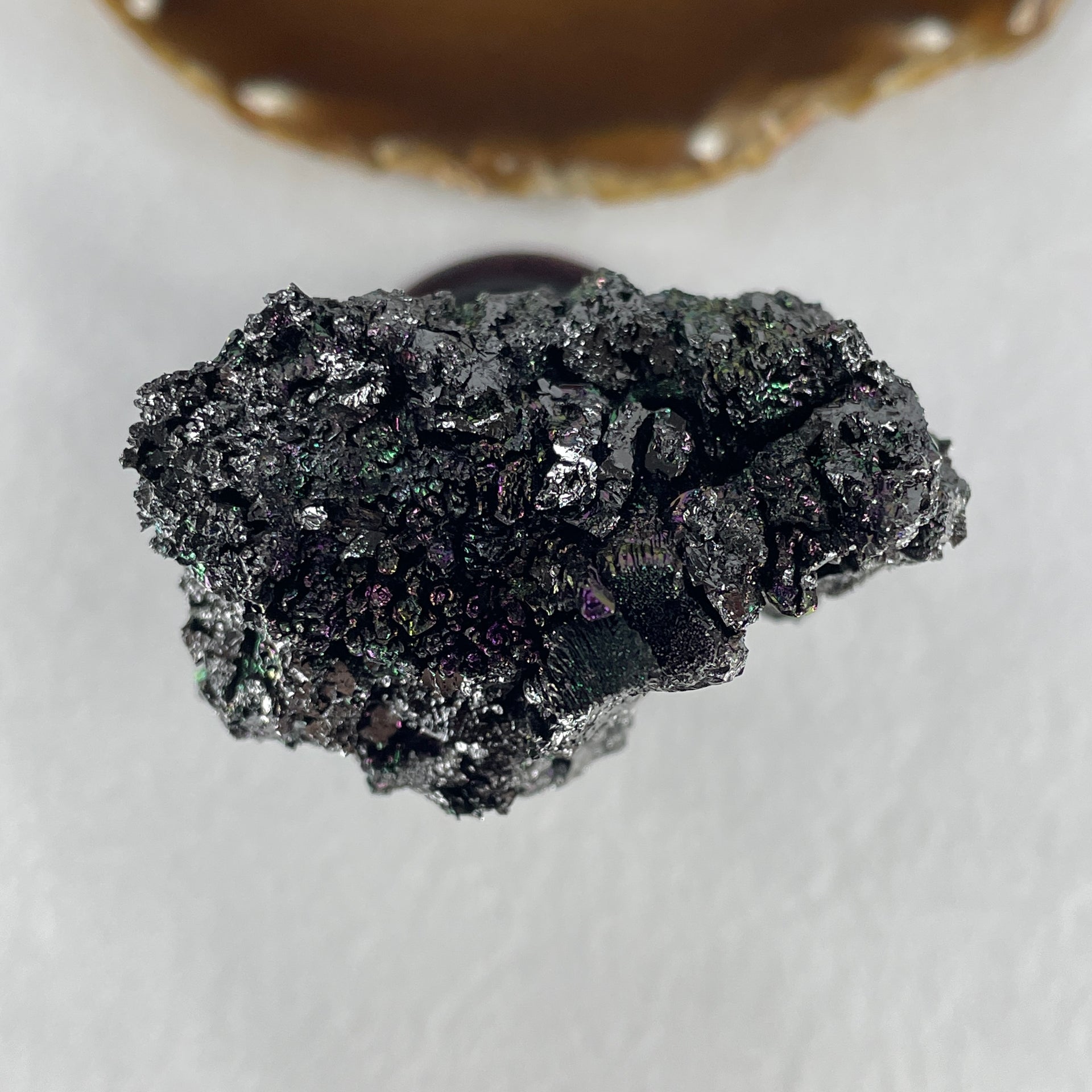 Natural-Black-Moissanite-Rough-Display-with-Wooden-Stand-363.38g-66.5-by-52.2-by-141.5mm