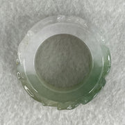 Type A Semi Icy Faint Lavender and Light Blueish Green Jadeite Phoenix Ruyi Ring 22.58g 13.1 by 7.8mm US12.5 HK28.2 - Huangs Jadeite and Jewelry Pte Ltd
