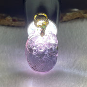 Very Very Good Natural Tourmaline Crystal Ruyi with Monkey Pendant 9.12g 29.6 b 21.4 by 7.6mm - Huangs Jadeite and Jewelry Pte Ltd