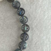 Good Grade Natural Labradorite Beads Bracelet with Moon Charm 19.86g 16cm 8.3mm 20 Beads - 10.4mm 1 Bead - Huangs Jadeite and Jewelry Pte Ltd