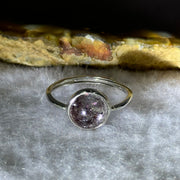 Very Good Grade Natural Super 7 S925 Silver Ring (Adjustable Size) 1.79g 8.3 by 4.5mm - Huangs Jadeite and Jewelry Pte Ltd