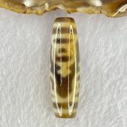 Natural Powerful Tibetan Old Oily Agate 4 Nectar Vessel Dzi Bead Heavenly Master (Tian Zhu) 花蜜容器眼天珠 16.51g 48.6 by 14.8mm - Huangs Jadeite and Jewelry Pte Ltd