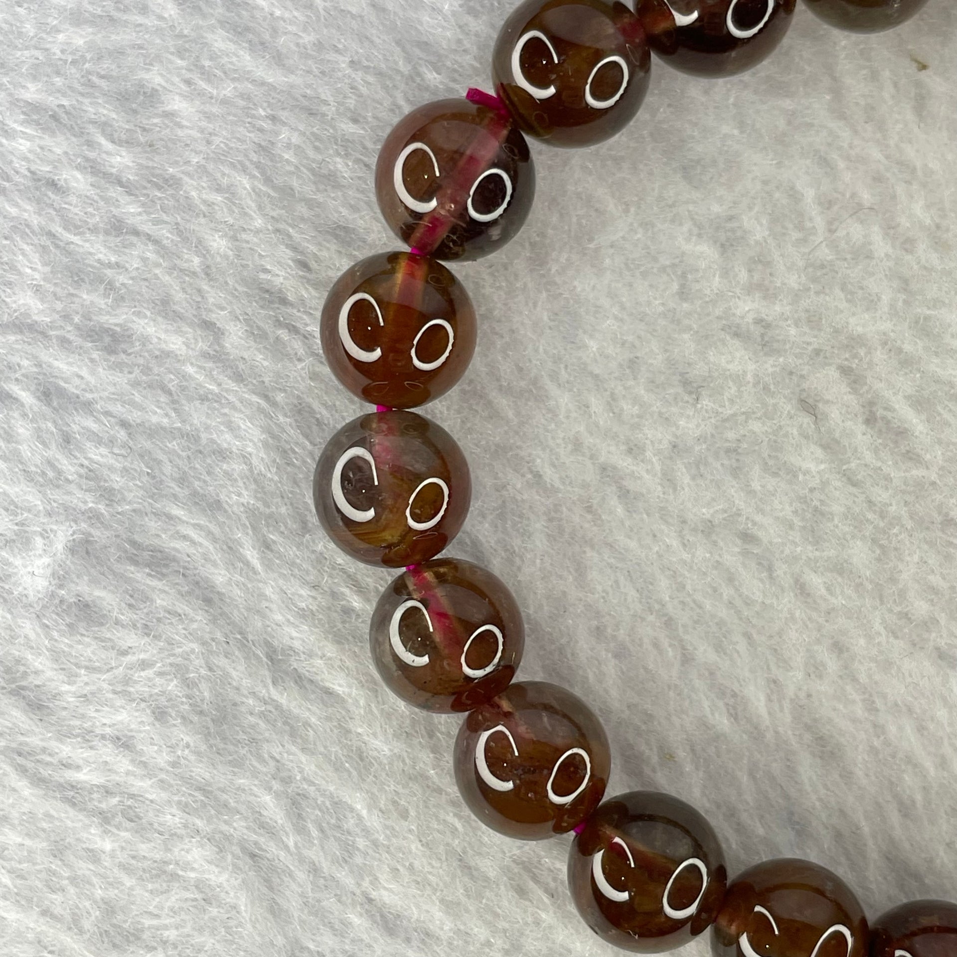 Natural Auralite Crystal Bracelet 极光手链 20.25g 8.9 mm 22 Beads - Huangs Jadeite and Jewelry Pte Ltd