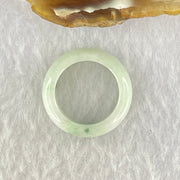 Type A Light Green with Moss Green Piao Hua Jadeite Ring 4.39g 7.0 by 3.9mm US7 HK15.2 - Huangs Jadeite and Jewelry Pte Ltd