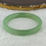 Green Quartzite Jade Bangle 天山玉手镯 28.09g Internal Diameter 58.3mm 9.8 by 6.9mm - Huangs Jadeite and Jewelry Pte Ltd
