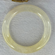 Transparent Yellow to White Quartzite Jade Bangle 天山玉手镯 Internal Diameter 56.9mm 60.55g 11.7 by 11.7mm - Huangs Jadeite and Jewelry Pte Ltd