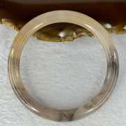 Transparent Purple Peach Yellow Quartzite Jade Bangle 天山水沫玉手镯 Inner Diameter 59.6mm 29.96g 8.4 by 8.4mm - Huangs Jadeite and Jewelry Pte Ltd