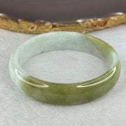 Type A Light Lavender with Brownish Green Patches 57.92g Inner Diameter 57.4mm 13.6 by 13.6 by 5.6mm - Huangs Jadeite and Jewelry Pte Ltd