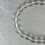 Natural Clear Quartz Bracelet 天然白水晶手链 18.56g 16.5cm 8.4mm 24 Beads - Huangs Jadeite and Jewelry Pte Ltd