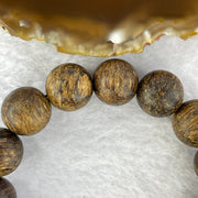 Natural Wild Vietnam Black Kynam Qi Nan Chen Xiang Mu Agarwood Beads Bracelet (Sinking Type 沉水) 天然野生越南黑奇南沉香珠手链 19.70g 18cm 14.2 mm 15 Beads - Huangs Jadeite and Jewelry Pte Ltd