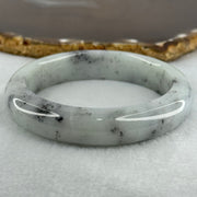 Type A Faint Green Lavender with Back Patches Jadeite Bangle Internal Diameter 56.7mm 67.39g  13.4 by 10.0mm (Very Slight Internal Lines) - Huangs Jadeite and Jewelry Pte Ltd