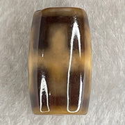 Natural Powerful Tibetan Old Oily Agate Patina Guiren Tairen Human Dzi Bead Totem Amulet Heavenly Master (Tian Zhu) 贵人天诛 4.78g 19.5 by 11.6mm - Huangs Jadeite and Jewelry Pte Ltd