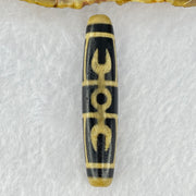 Natural Powerful Tibetan Old Oily Eyed Dharma Vajra Agate Dzi Bead Heavenly Master (Tian Zhu) 二眼金光托天珠 12.34g 57.2 by 11.9mm - Huangs Jadeite and Jewelry Pte Ltd