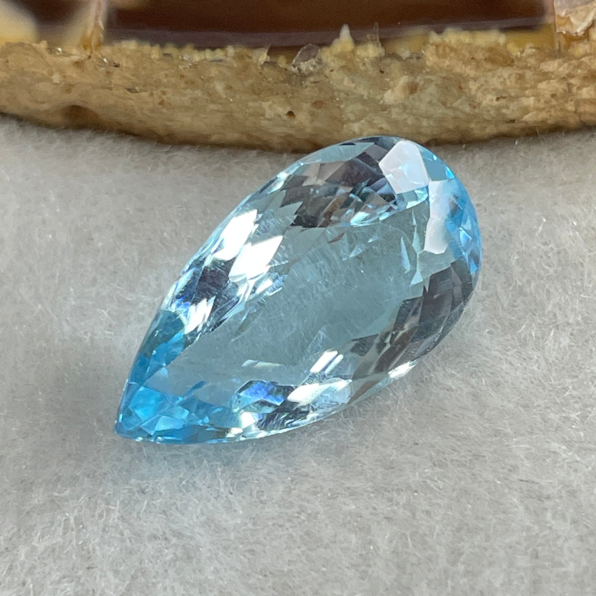 Natural Sky Blue Topaz Teardrop Shape 12.67ct 19.7 by 11.2 by 7.2mm - Huangs Jadeite and Jewelry Pte Ltd